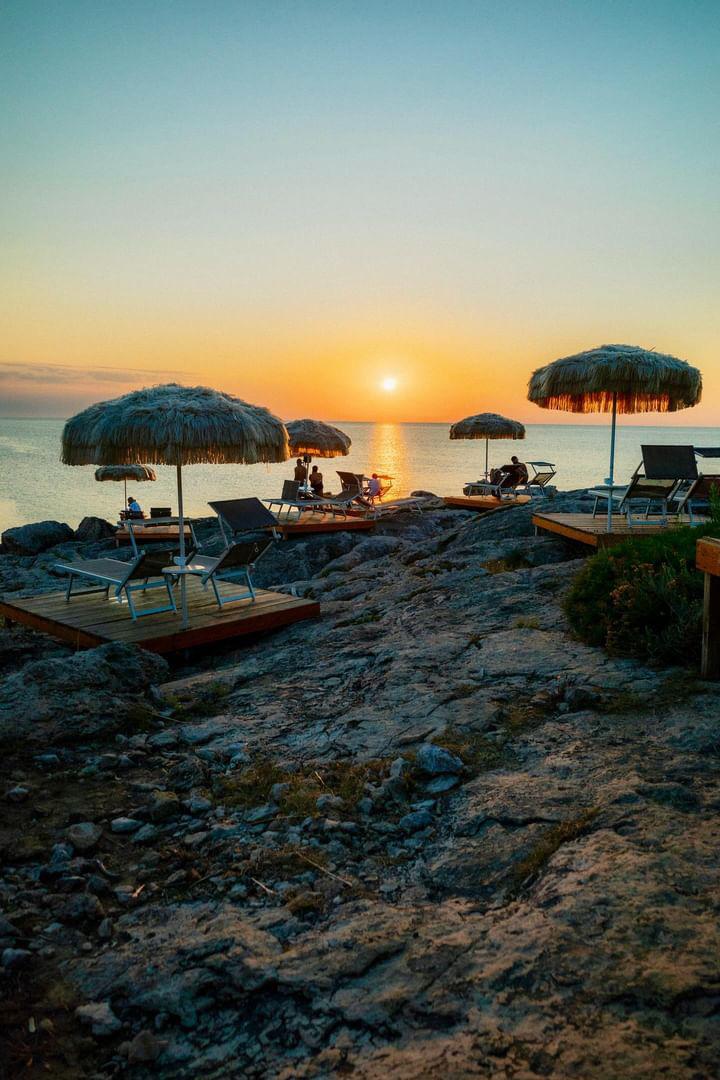 Lettini al tramonto